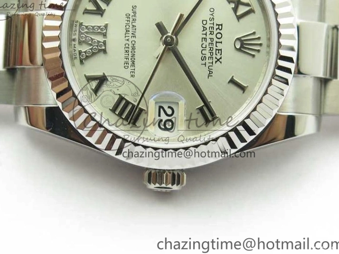 0107 Datejust 31mm 278271 SS BP Maker Best Edition Silver Roman Dial on Oyster Bracelet Trendy 2746
